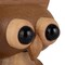 Hello Honey Acacia Wood Owl Shaped Salt and Pepper Mill, Natural and Black Finish